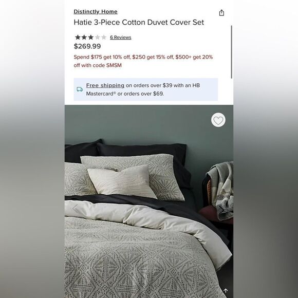 Distinctly Home

Hatie 3-Piece Cotton Duvet Cover Set king - Picture 1 of 3